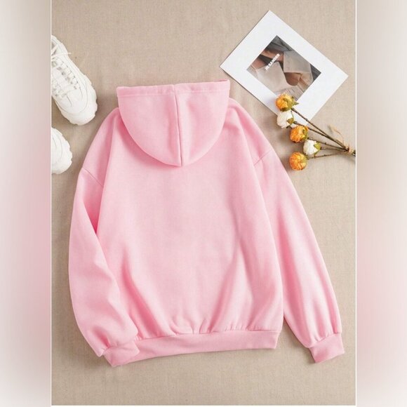SHEIN large zip up hoodie in pink. VERY SOFT!!! - Picture 2 of 2